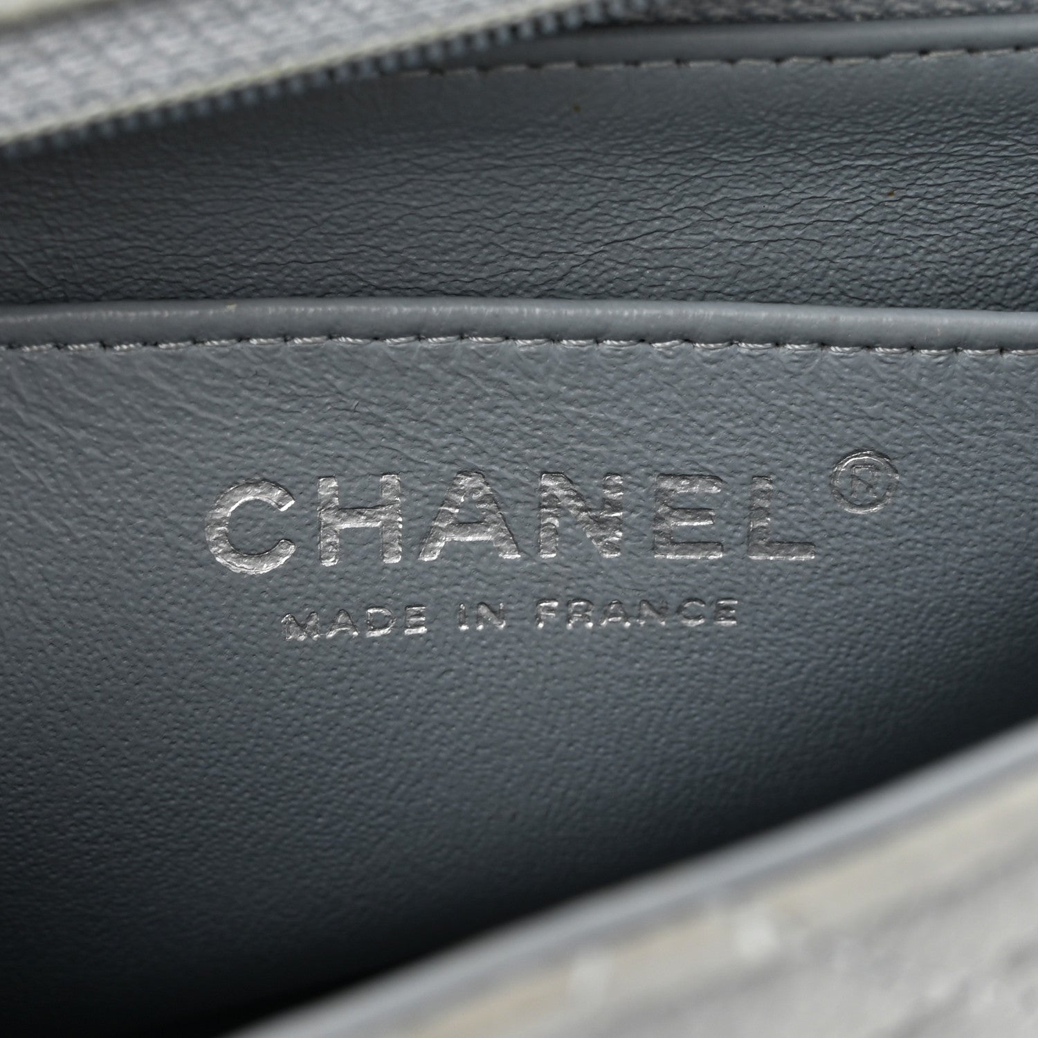 Chanel Iridescent Caviar Quilted Mini Square Flap Grey 6 of 12