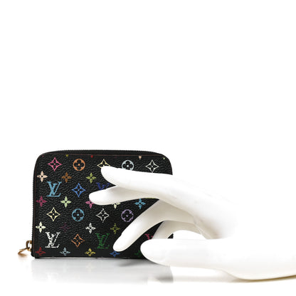Louis Vuitton Monogram Multicolor Zippy Coin Purse Black 2 of 6