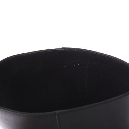 Gucci Calfskin Tess Horsebit Ankle Boots 37 Black 8 of 9