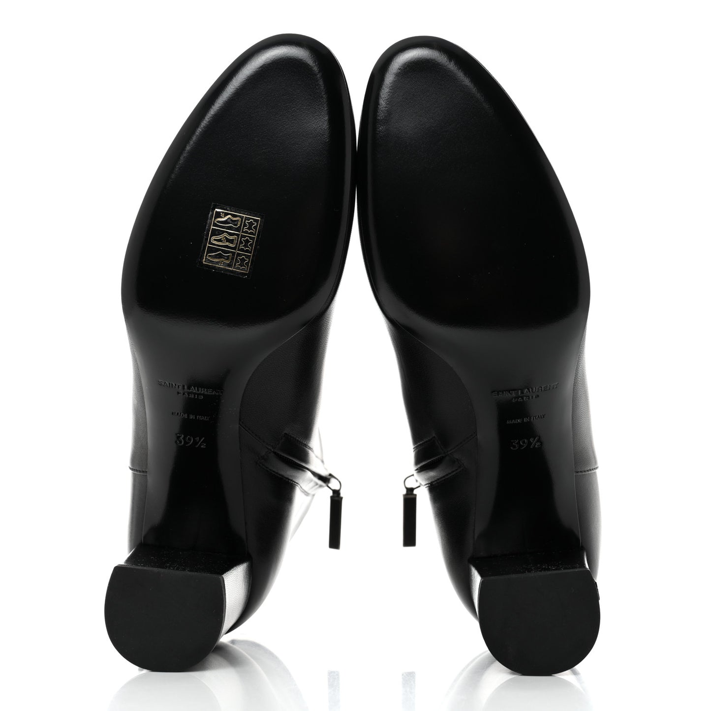 Nappa Vendome Loulou Ankle Zip Boots 39.5 Black