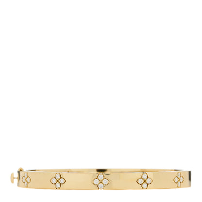 Roberto Coin 18K Yellow Gold Diamond Medium Love in Verona Bangle Bracelet 1 of 3