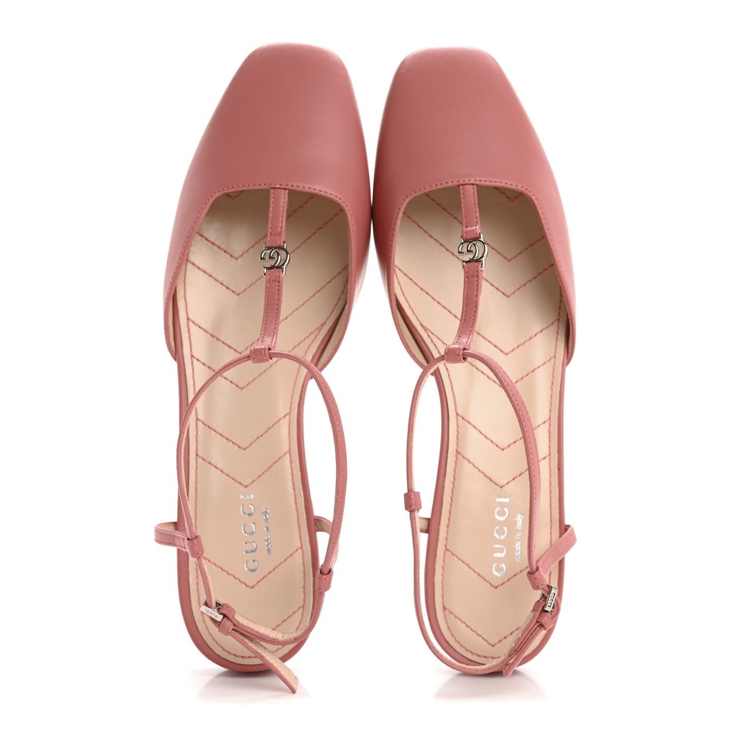 Nappa Double G Ballet Flats 37 Gorgeus Grace