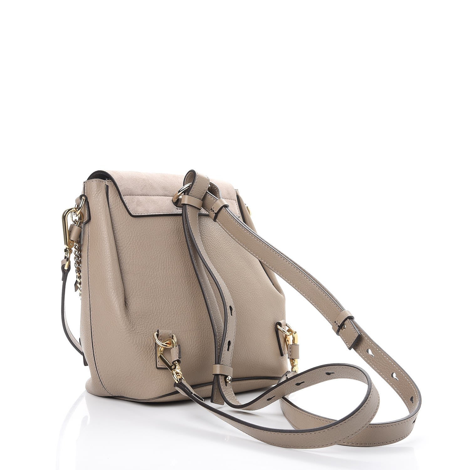 Chloe Suede Calfskin Small Faye Backpack Motty Grey 3 of 7