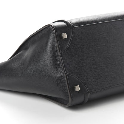 Celine Drummed Calfskin Mini Luggage Black 5 of 8