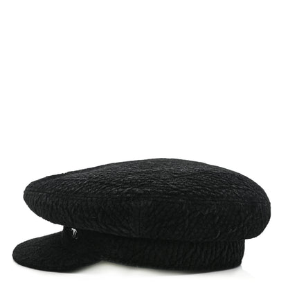 Chanel Viscose Silk Quilted CC Cap M Black 5 of 8