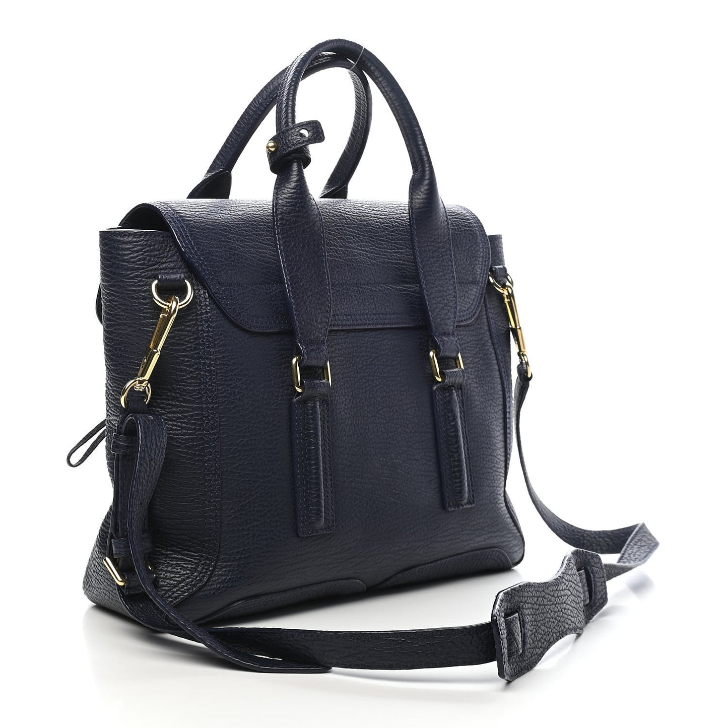 Textured Calfskin Medium Pashli Satchel Ink