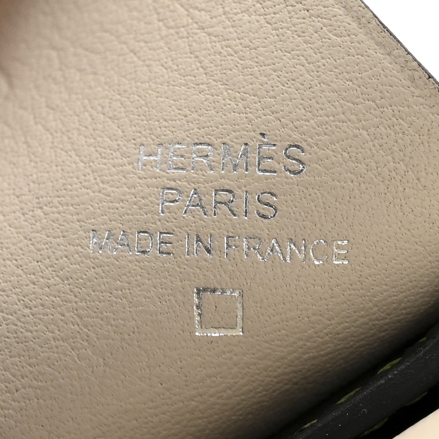 Hermes Epsom Swift Alligator Lizard Birdy Bag Charm Vanille Vert