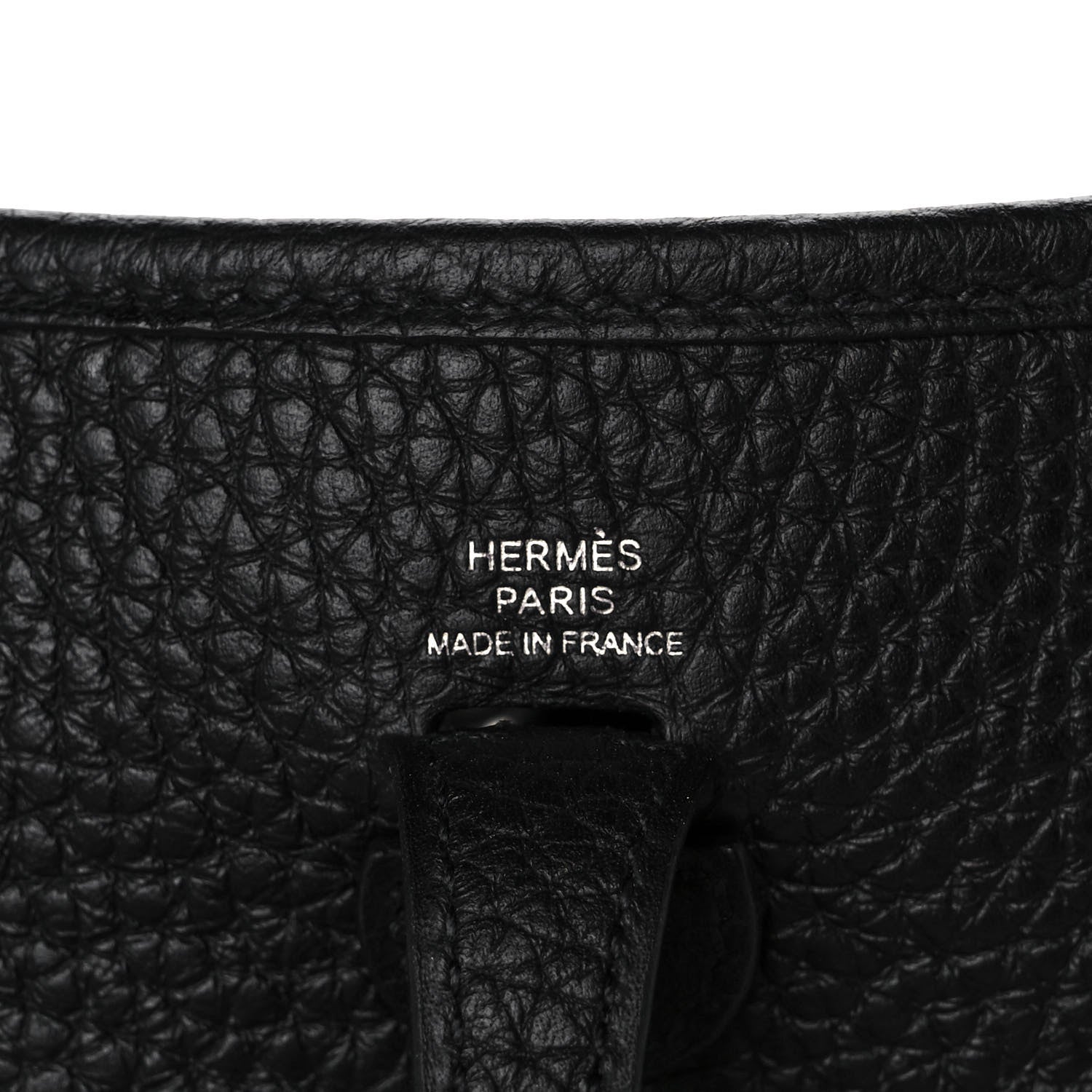 Hermes Taurillon Clemence Evelyne TPM Black 6 of 13