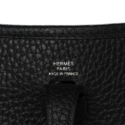 Hermes Taurillon Clemence Evelyne TPM Black 6 of 13