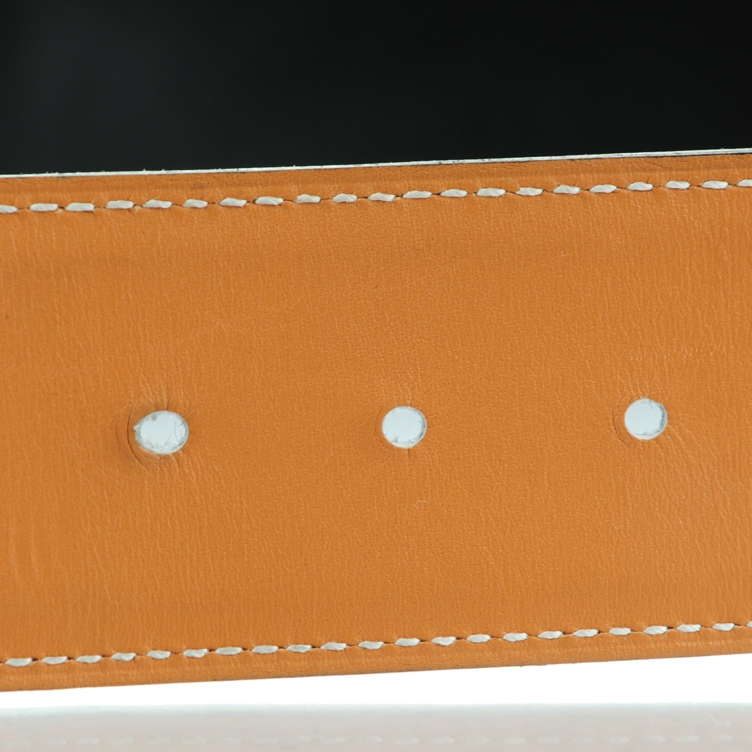Hermes Box Chamonix 42mm Belt Strap 95 Black Natural 2 of 7