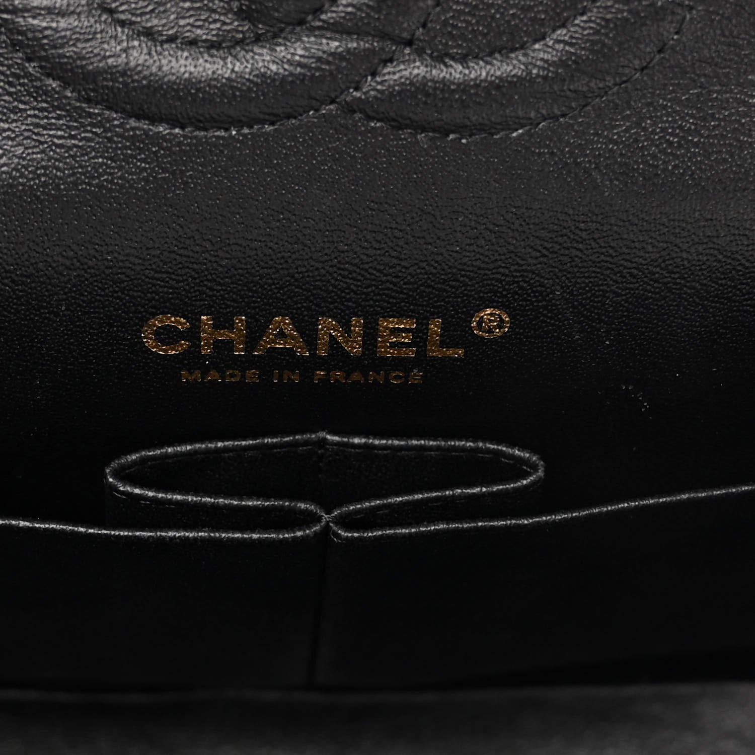 Chanel Satin Quilted Medium Double Flap Black 5 of 9