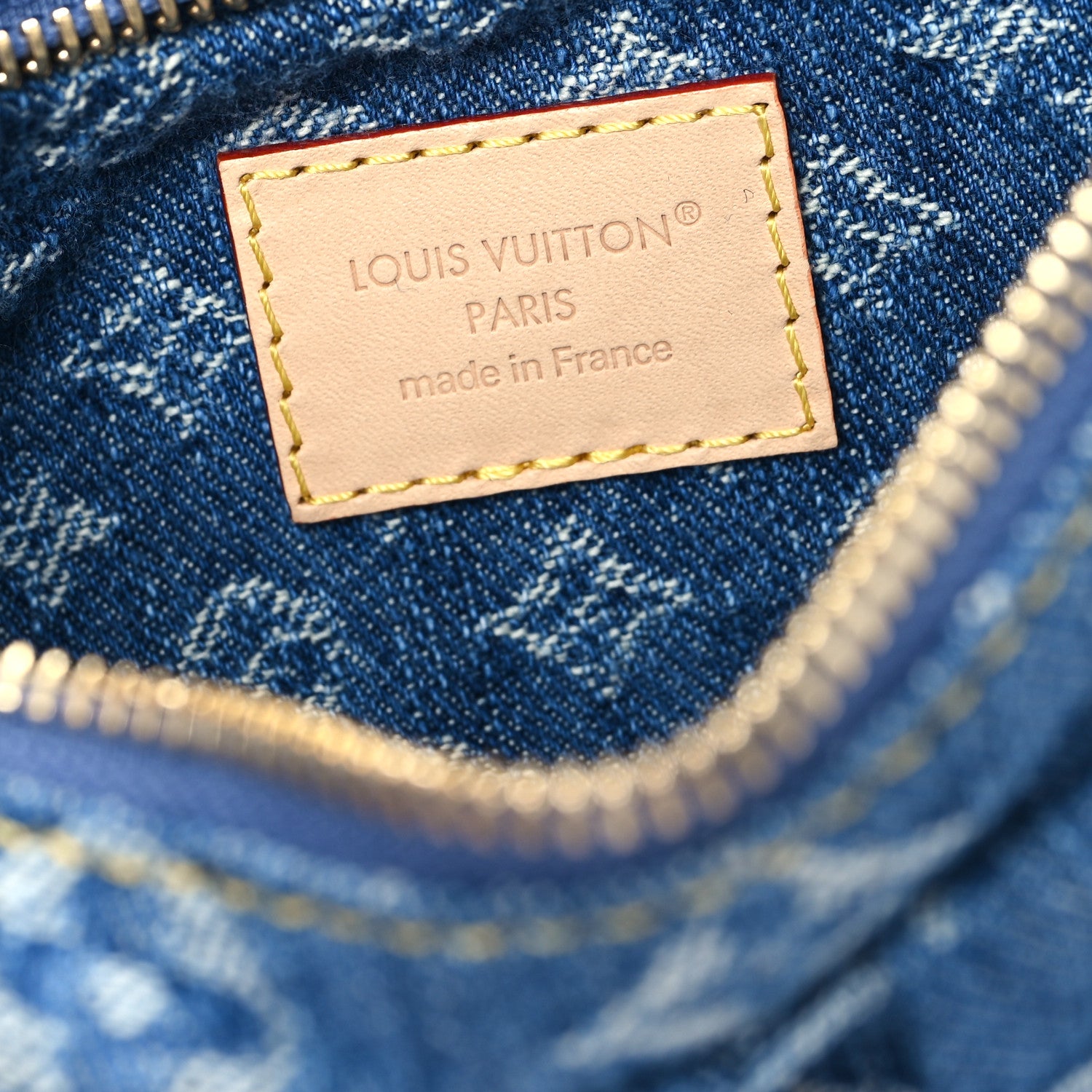 Louis Vuitton Monogram Denim Pochette Valley  Blue 6 of 10