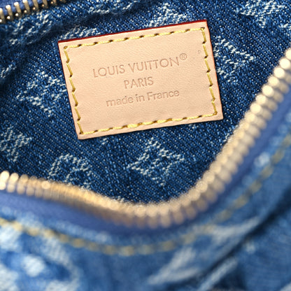 Louis Vuitton Monogram Denim Pochette Valley  Blue 6 of 10