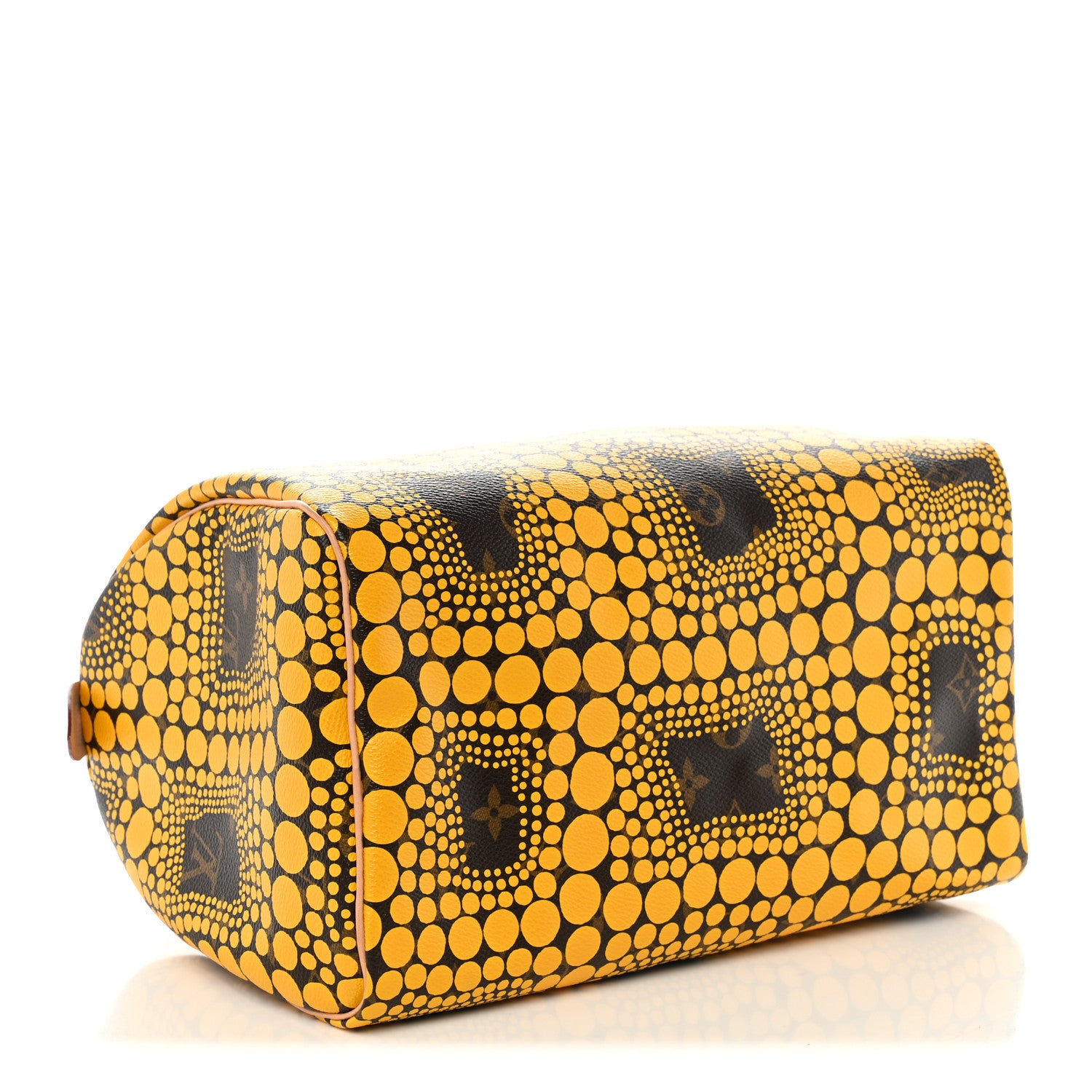 Louis Vuitton Monogram Kusama Town Speedy 30 Yellow 3 of 8