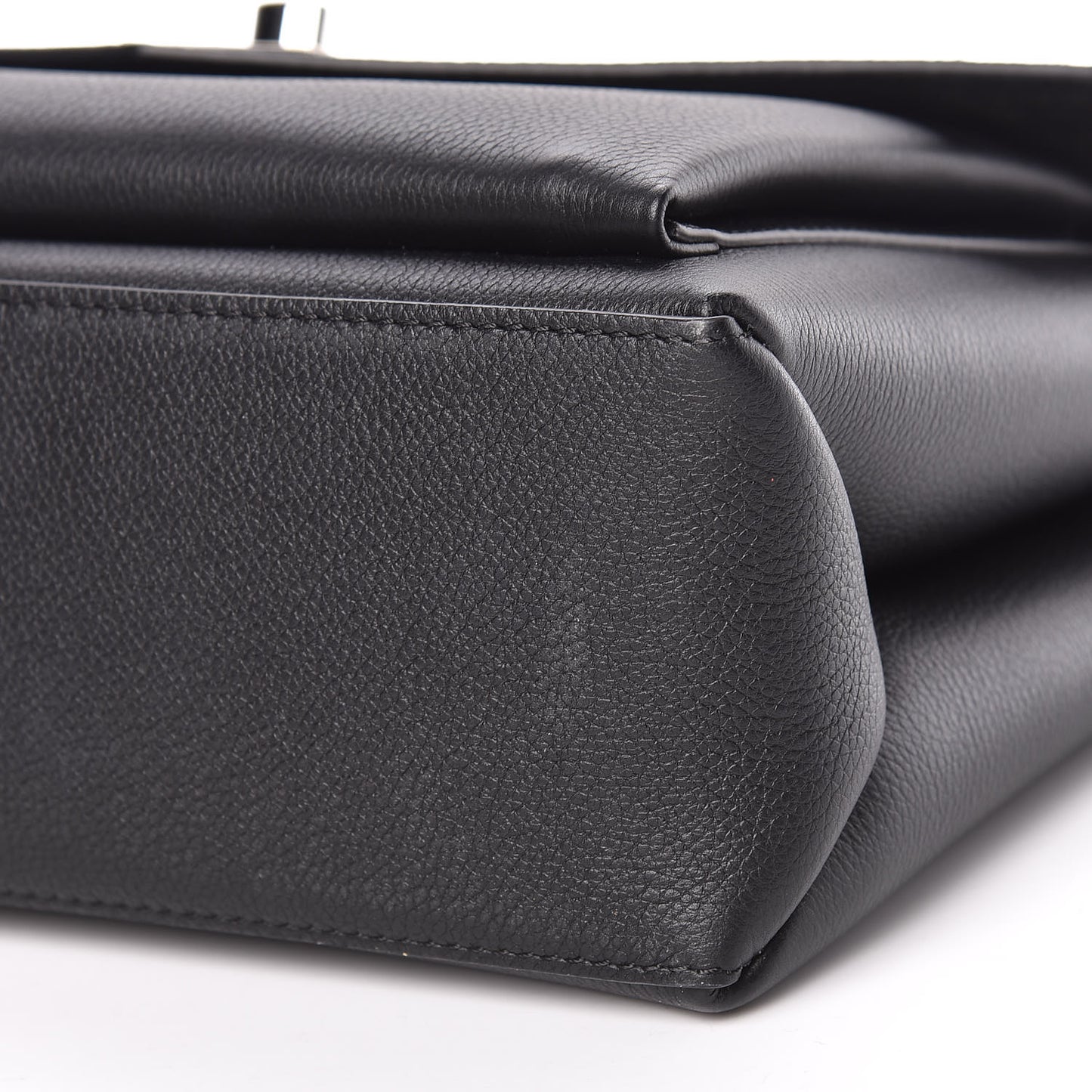 Soft Calfskin My Lockme Top Handle Black