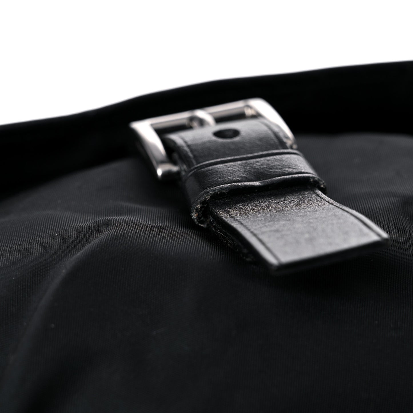 Nylon Vela Sport Messenger Bag Black