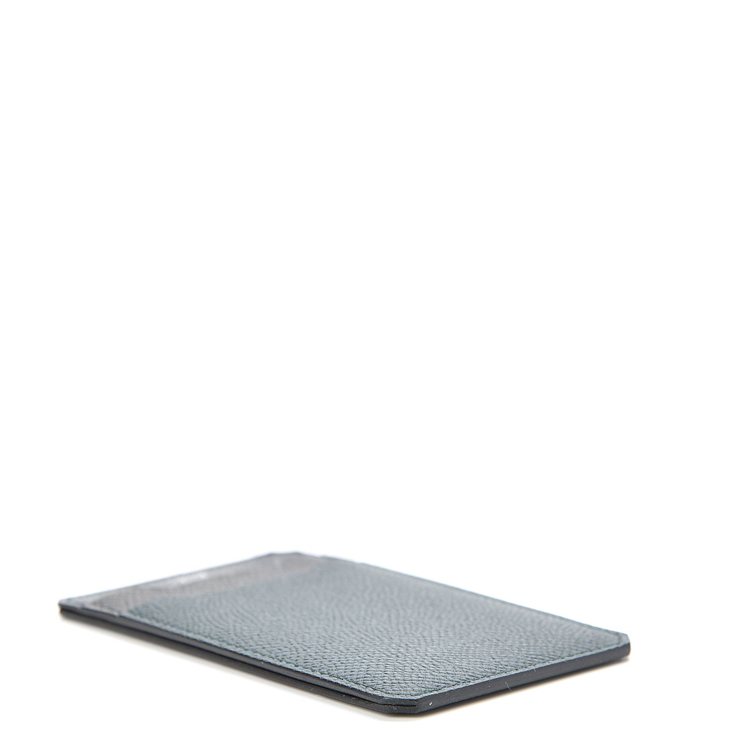 Hermes Epsom City 3CC Card Holder Black Vert Cypress Bleu Nuit 4 of 8
