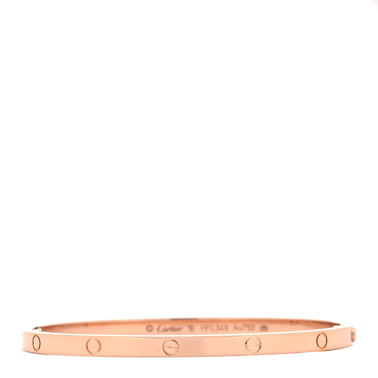 Cartier 18K Pink Gold Small LOVE Bracelet 16 3 of 6