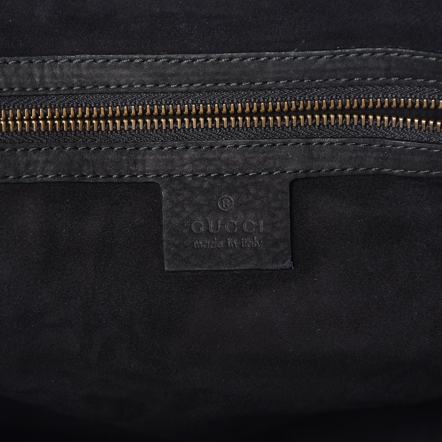 Gucci Nubuck Top Handle Satchel Black 8 of 9