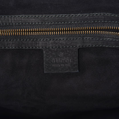 Gucci Nubuck Top Handle Satchel Black 8 of 9