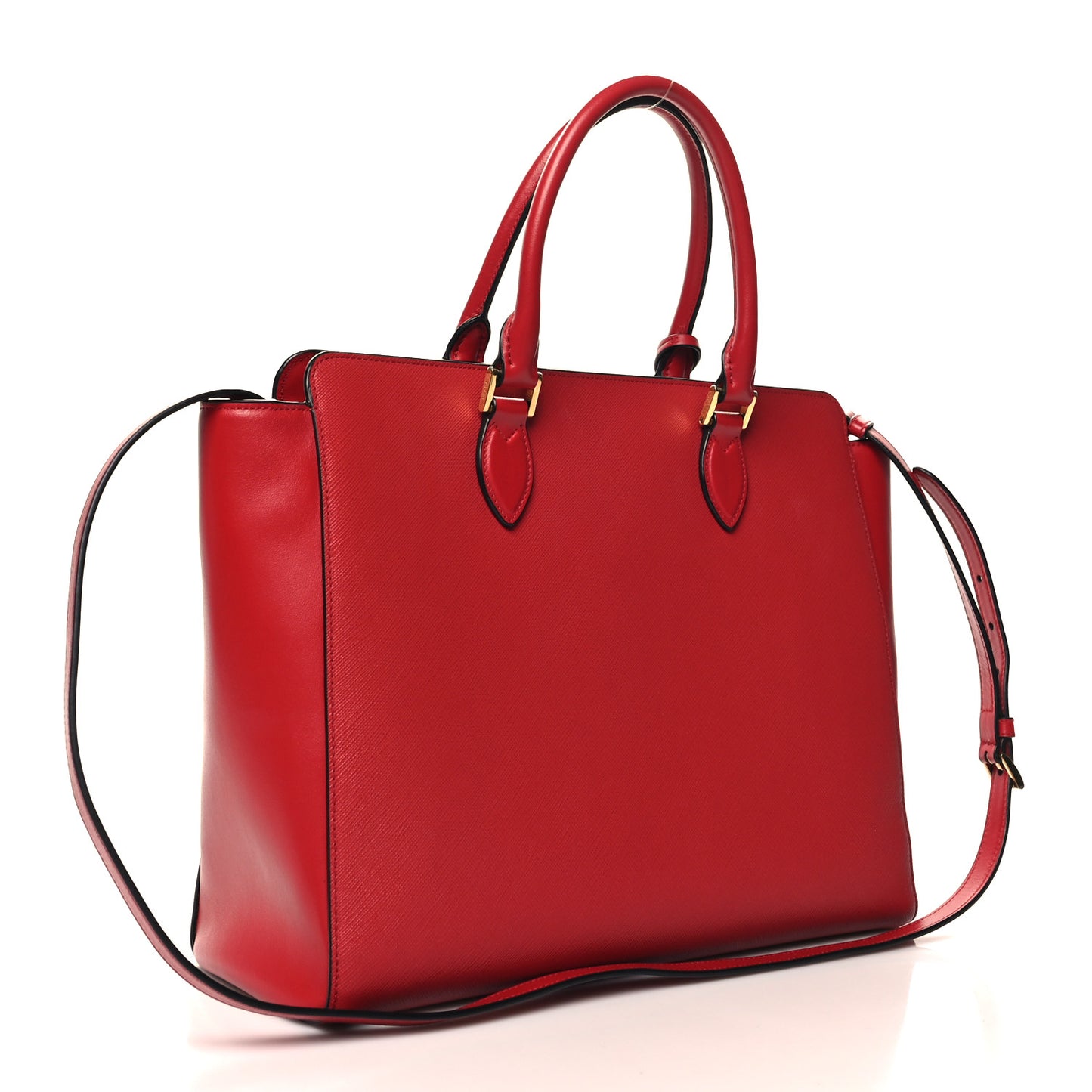 Saffiano Soft Calfskin Tote Fuoco