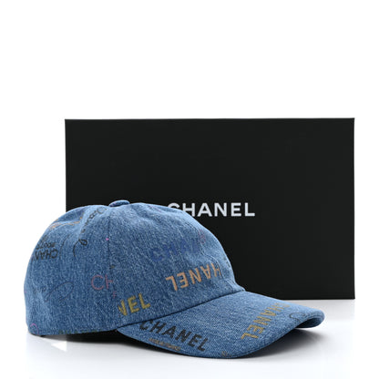 Chanel Denim Mood Cap Hat Blue 9 of 9