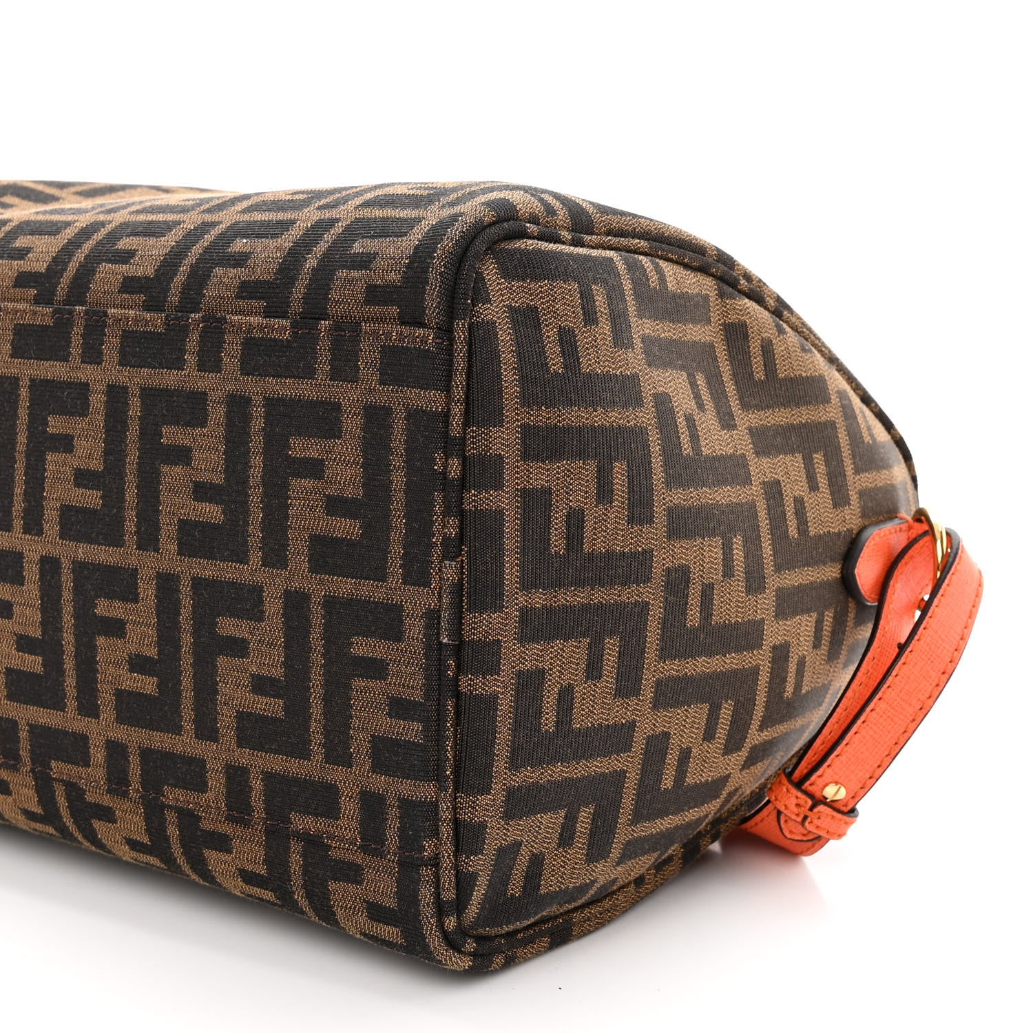 Fendi Zucca Vitello Elite Small Boston Tobacco Arancio 11 of 11
