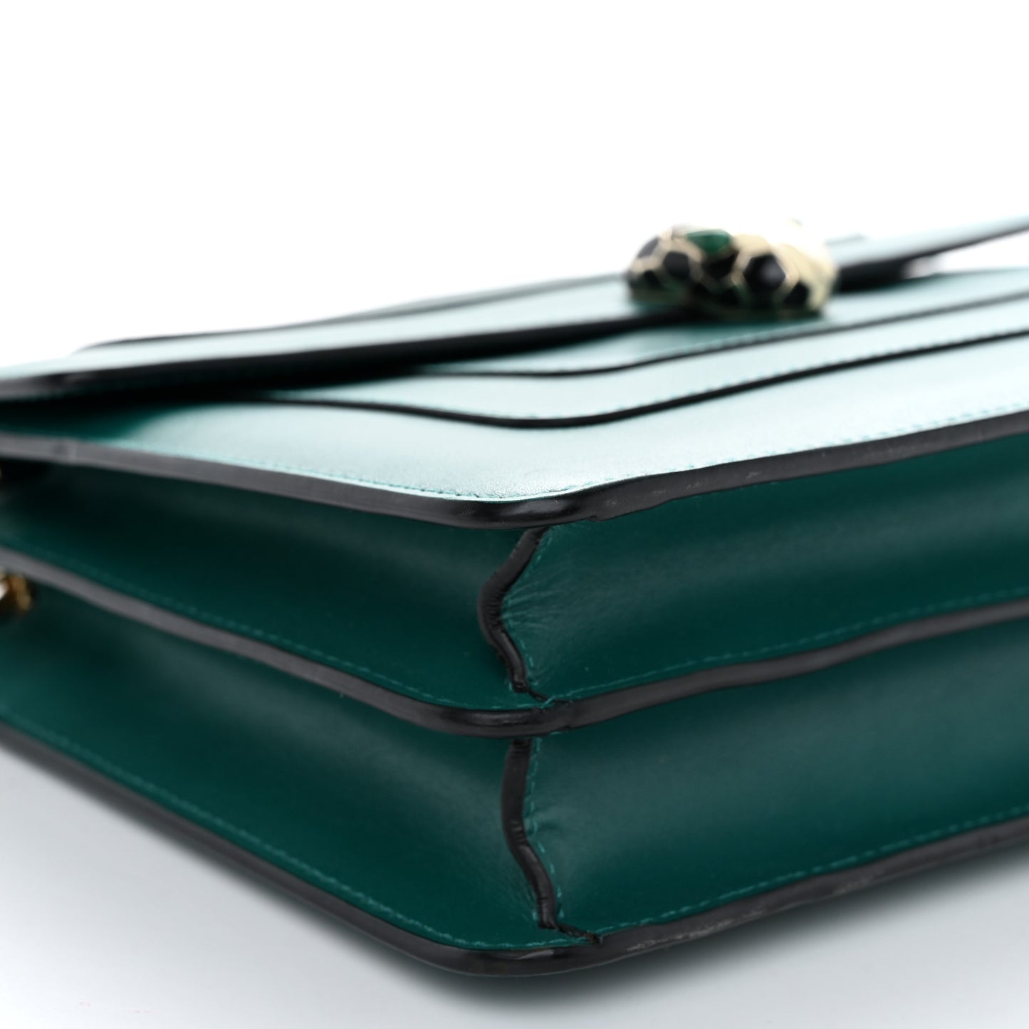 Calfskin Serpenti Forever Shoulder Bag Emerald Green