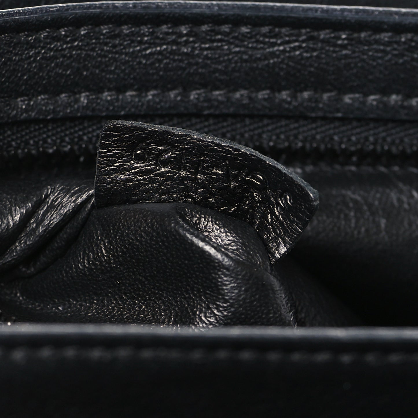 Calfskin Quilted Medium C Bag Black