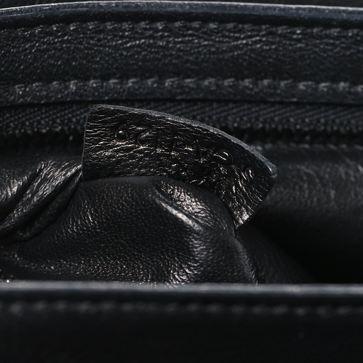 Celine Calfskin Quilted Medium C Bag Black 7 of 9