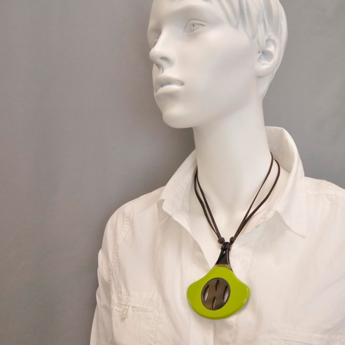 Buffalo Horn and Lacquer Necklace