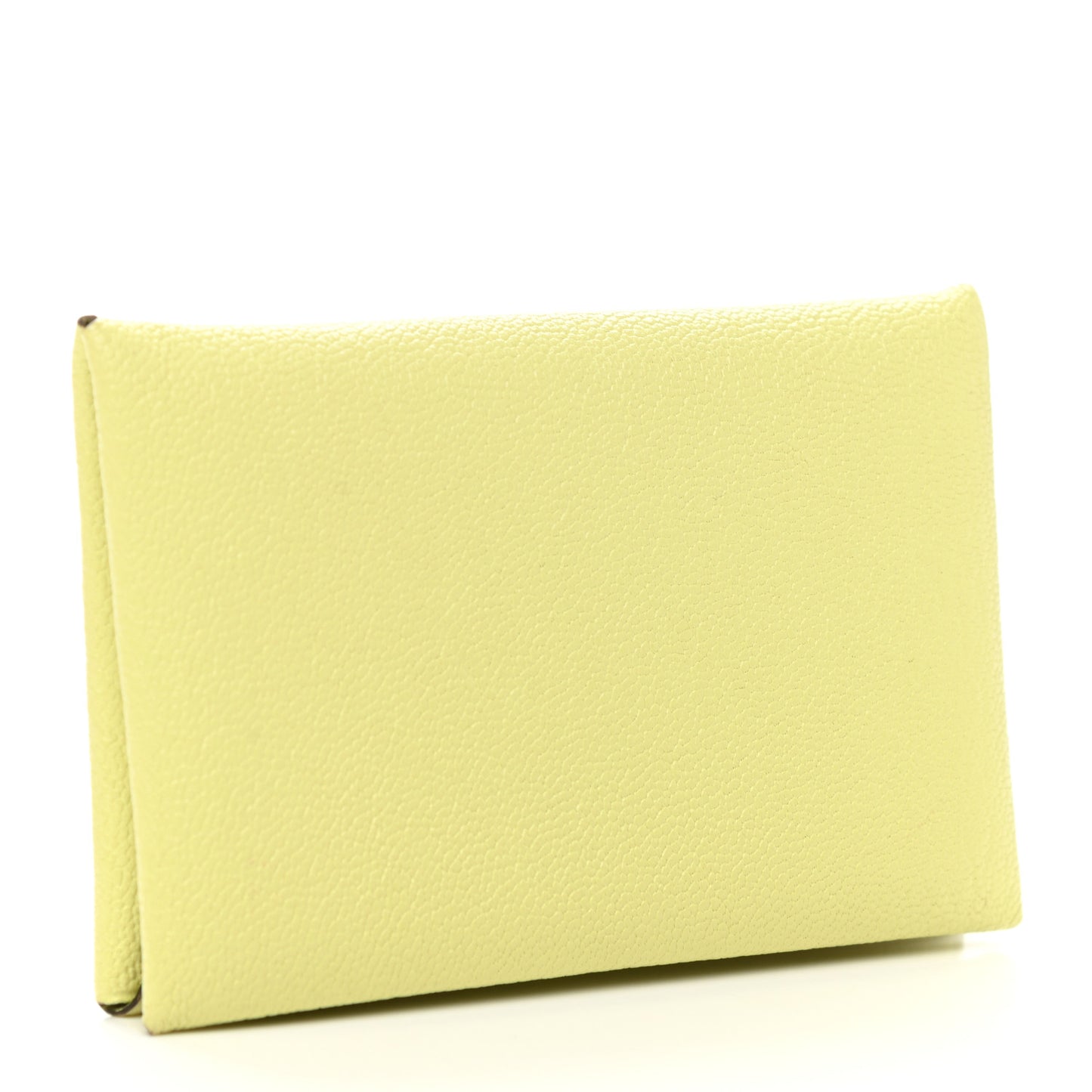 Chevre Mysore Calvi Card Case Jaune Bourgeon