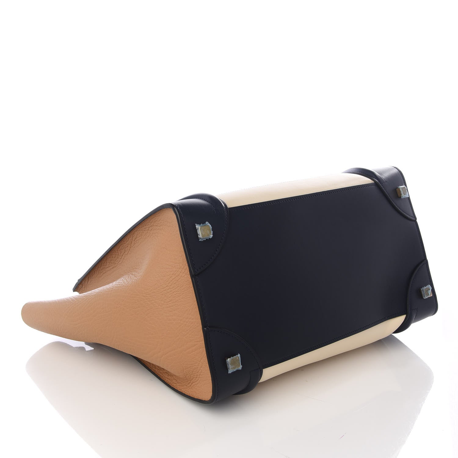 Celine Smooth Calfskin Mini Tri-Color Luggage Brown 3 of 9