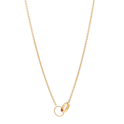 Cartier 18K Yellow Gold Interlocking LOVE Necklace 1 of 5