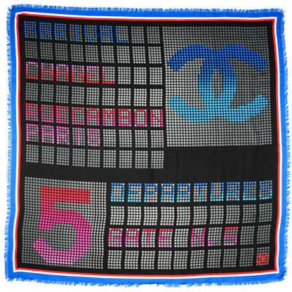 Chanel Silk Twill CC Pixel Scarf Multicolor 1 of 4