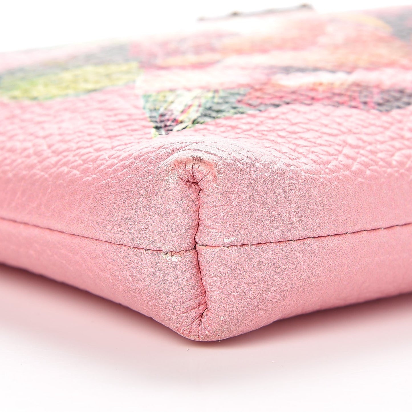 Grained Calfskin Painted Rose Crossbody Rosa