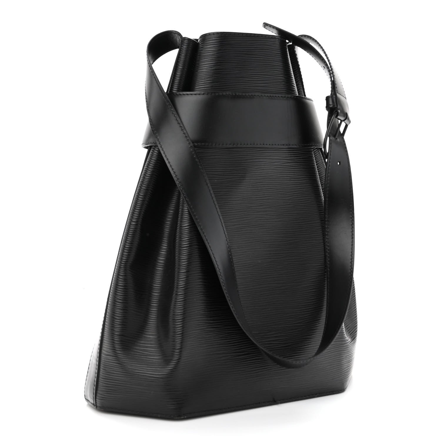 Louis Vuitton Epi Sac D'Epaule GM Black 4 of 10