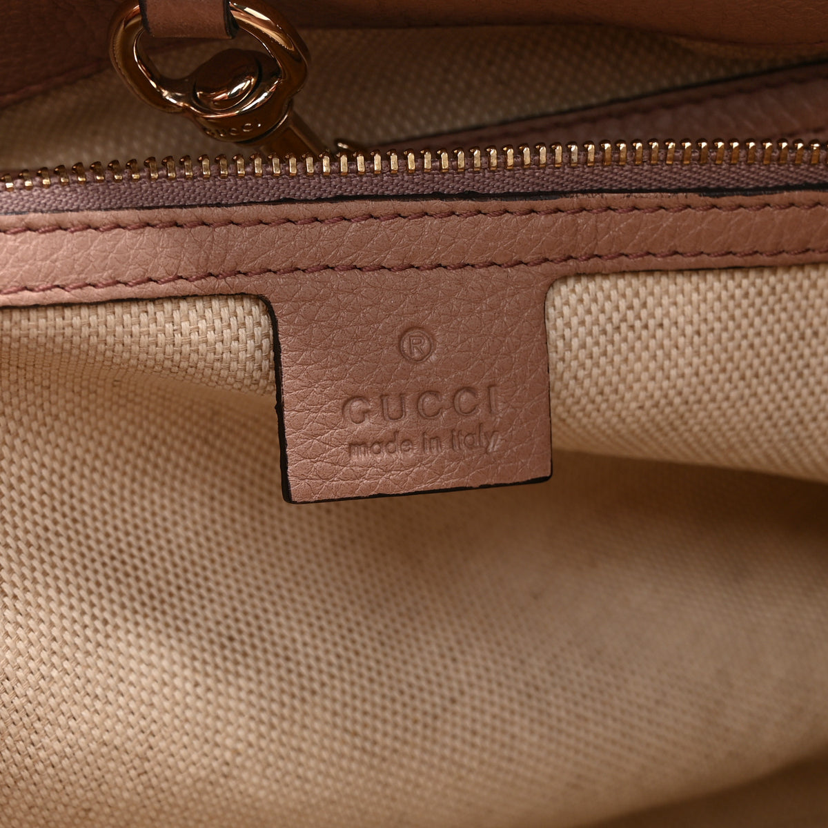 Pebbled Calfskin Medium Soho Chain Shoulder Bag Antique Rose