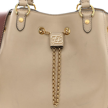 Fendi Vitello Grace King Karligraphy Chain Bucket Bag Nuvola Praline 9 of 11