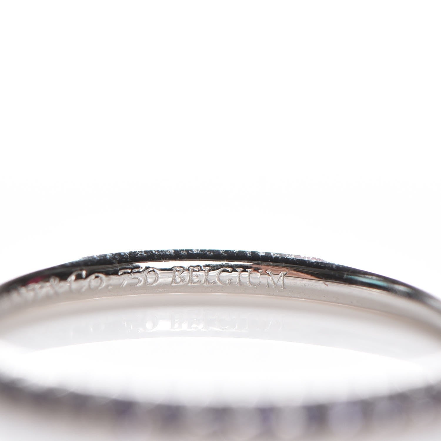 Tiffany 18K White Gold Iolite Metro Ring 4.25 6 of 7
