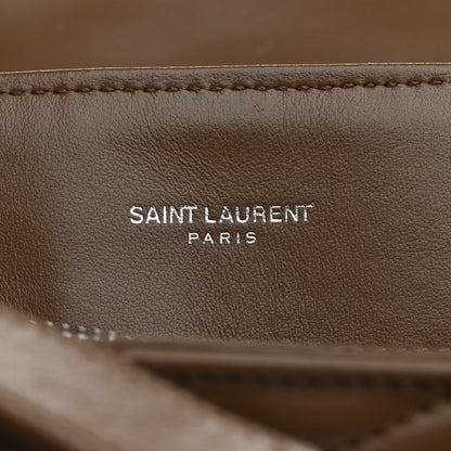 Saint Laurent Calfskin Y Quilted Monogram Medium Loulou Chain Satchel Desert Storm 7 of 12