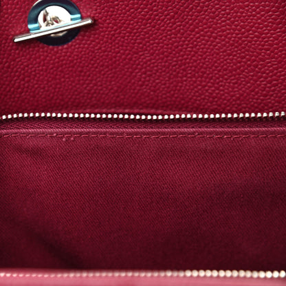 Chanel Caviar Quilted Timeless CC Shopping Tote Red 10 of 15