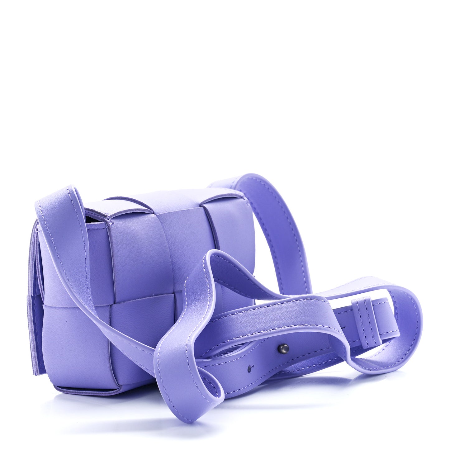 Lambskin Intreccio Candy Cassette Crossbody Bag Wisteria