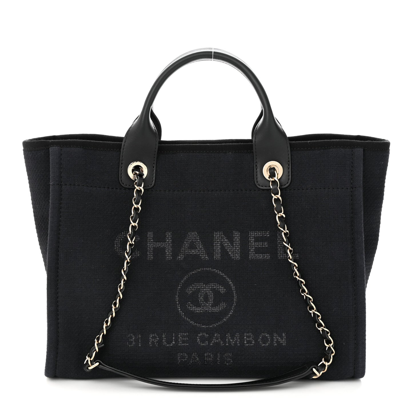 Mixed Fibers Small Deauville Tote Black