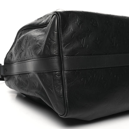 Louis Vuitton Calfskin Shadow Monogram Mens Speedy Bandouliere 40 8 of 9