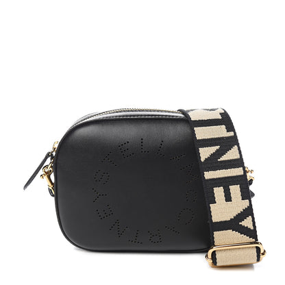 Stella McCartney Eco Alter Nappa Perforated Logo Convertible Belt Bag Black 1 of 8