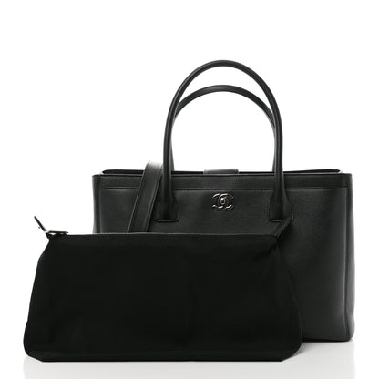 Chanel Calfskin Cerf Executive Shopper Tote Black 3 of 12