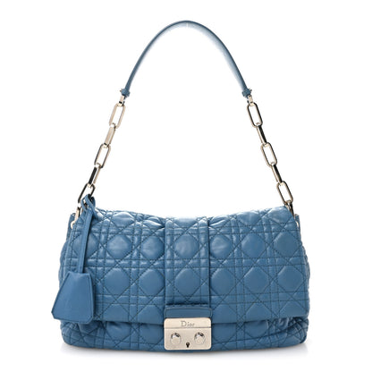 Christian Dior Lambskin Cannage Large Miss Dior Flap Blue 1 of 12