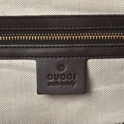 Gucci Monogram Vintage Web Medium Boston Dark Brown 7 of 8