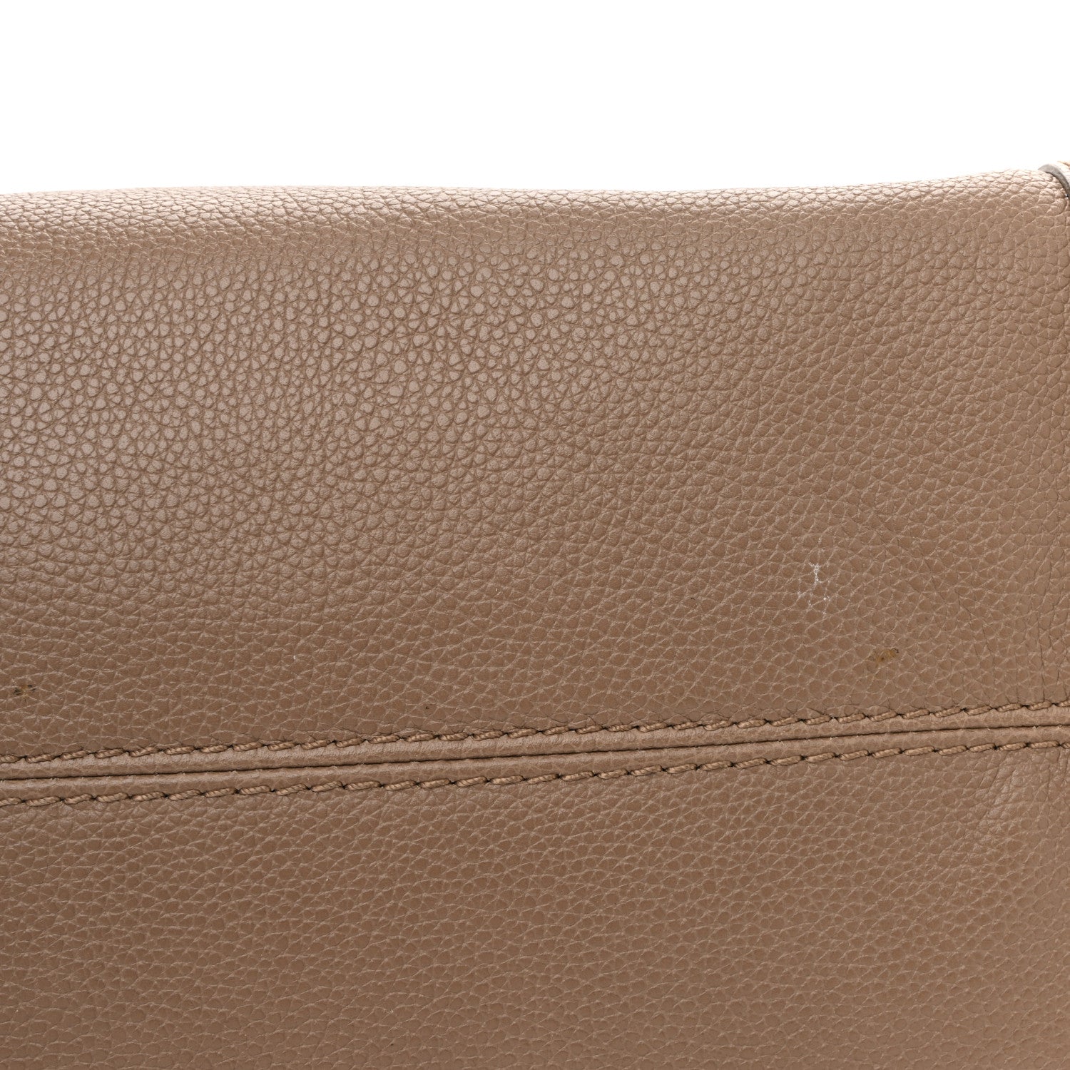 Alexander McQueen Pebbled Calfskin Small Skull Padlock Zip Around Tote Taupe 14 of 14